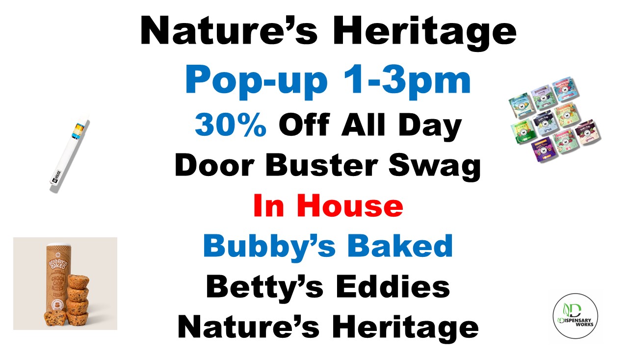 Natures Heritage Pop-up November 22nd 1-3pm.